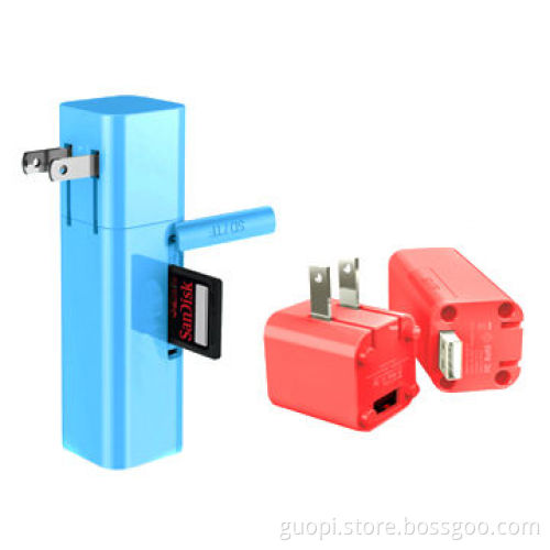 3-in-1 Power Bank with SD Card Reader and AC PlugNew